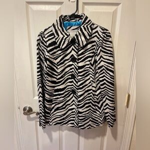 Charlotte Russe Zebra Jacket Size Medium